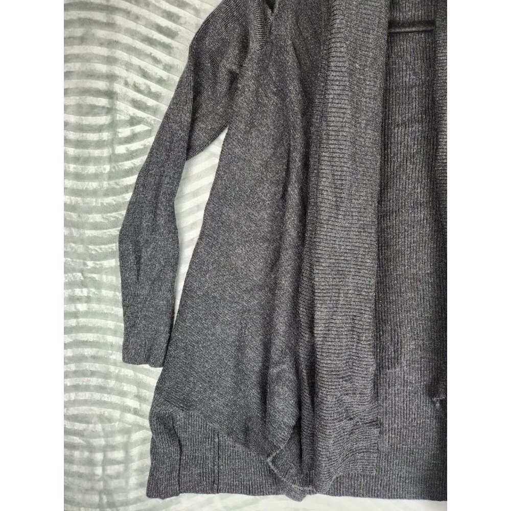 AllSaints‎ Women's Sweater Size Small 100% Merino Wool Open Front Cardigan Black - Picture 3 of 13